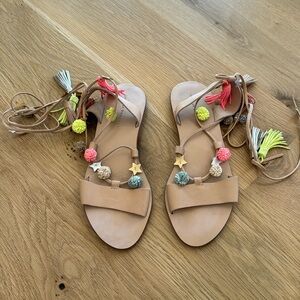 Loeffler Randall Suze Wrap Tassel Gladiator
Sandal Size 9